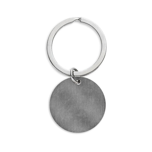 Stainless Steel Round Keychain (Engraving)